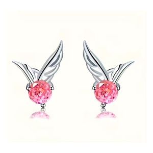 CUBIC ZIRCONIA WINGS EARRINGS
